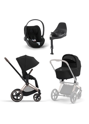 Cybex Priam Duo, Rosegull - inkl. Cloud T og Base T