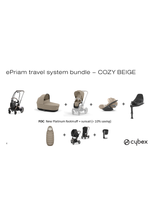 Cybex ePriam - Cosy Beige Kampanje!