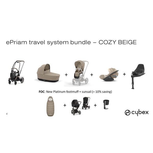 Cybex ePriam - Cosy Beige Kampanje!