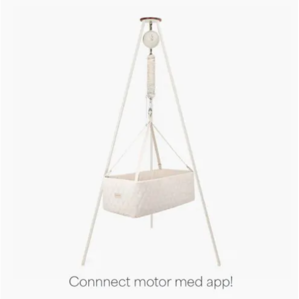 MoonBoon, Vugge, Motor Connect + Stativ Hvit - Pakke
