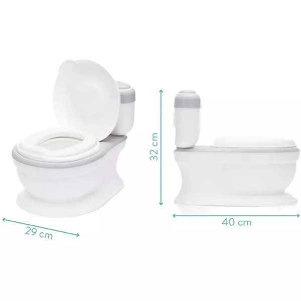 Fillikid Mini Toalett Marlin, Grey/White - Bilde 4
