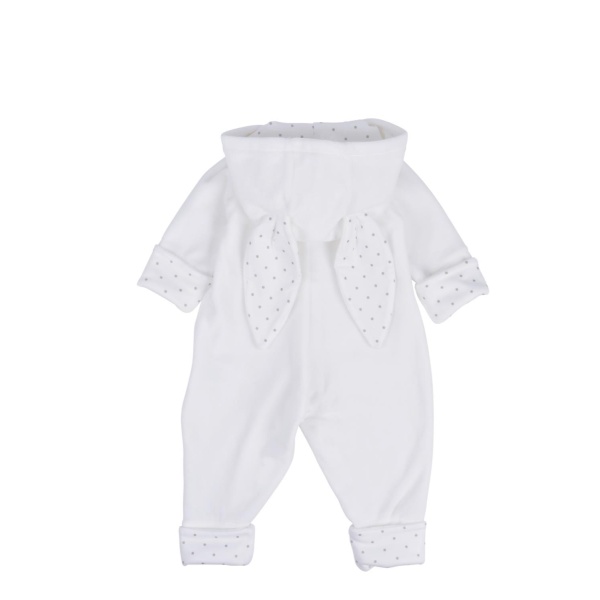 Livly Bunny Coverall White Plush, Hvit heldress - Bilde 2