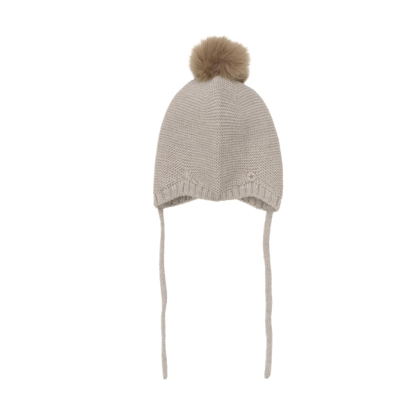 HUTTELIHUT Bonnet Wool Knit w. Pompom - Bilde 2