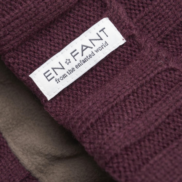 En Fant Beenie w. fake fur - Bilde 2