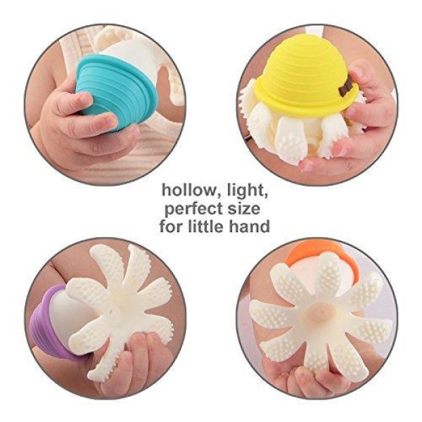 Mombella Ollie Octopus Teether, Pink - Bilde 2