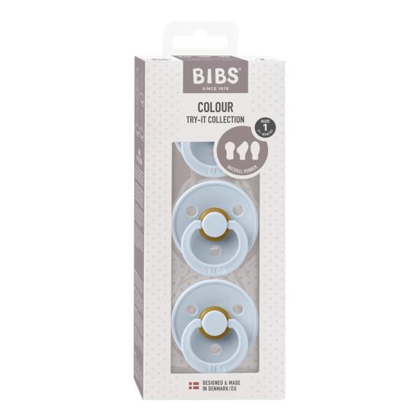 BIBS Try-It Collection 3 Pack 0-6 mnd, Baby Blue - Bilde 2