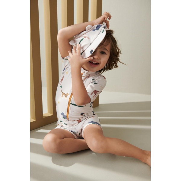 Liewood Max Printed Swim Jumpsuit, All together / Sandy - Bilde 4