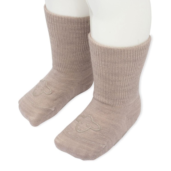 Lillelam Ullsokk med antiskli, Beige - Bilde 2