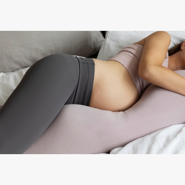 Bbhugme, gravid- og ammepute, Dusty Blue/Orange - Bilde 3