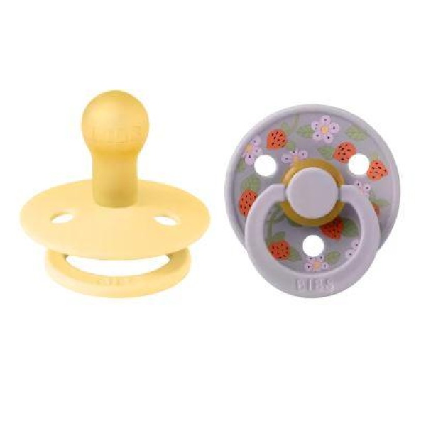 BIBS x LIBERTY - COLOUR 2-PK STRAWBERRIES AND CREAM PALE BUTTER MIX - Bilde 2