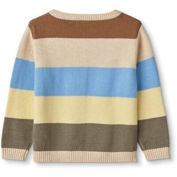 Fliink MULTI STRIPE CARDIGAN, SANDSHELL - Bilde 2