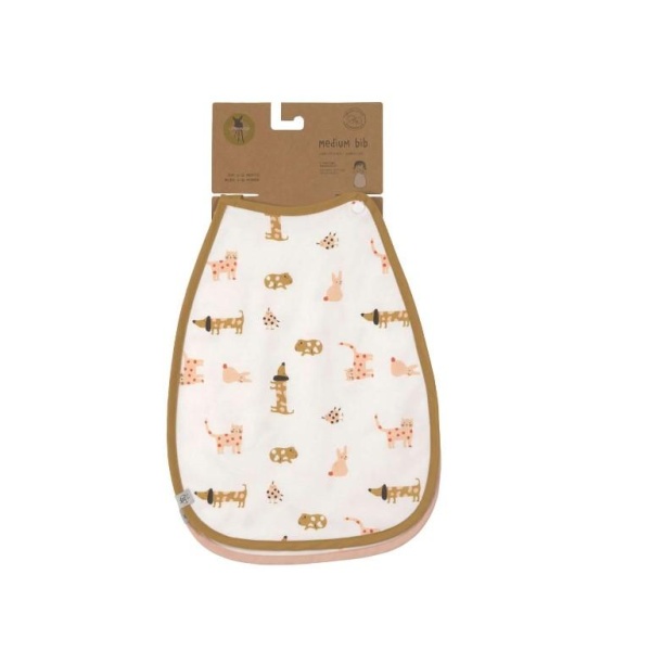 Lassig Medium bib 2 pk, Little Mateys Spicy Orange - Bilde 2