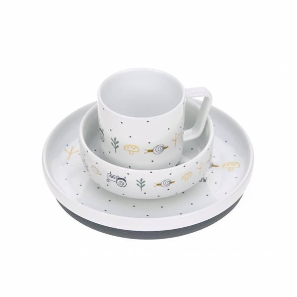 Dish Set Porcelain/Silicone Garden Explorer, Tractor - Bilde 2