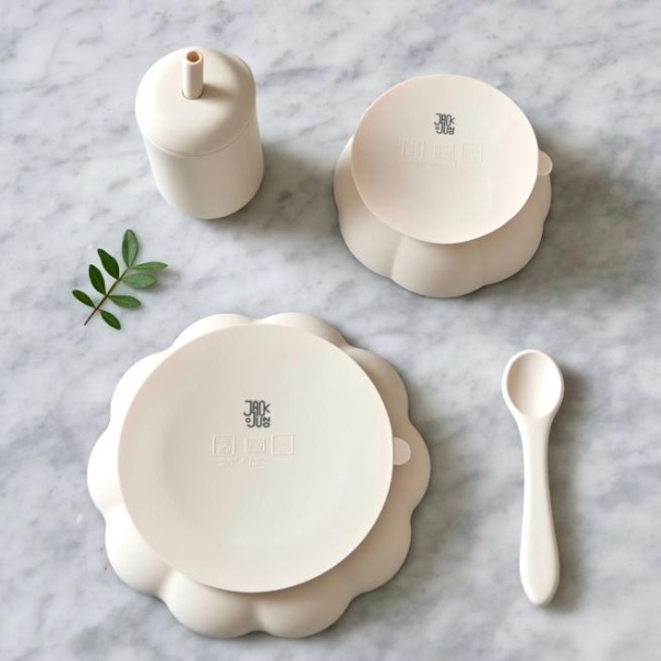 JACK O JUNO Little Poppy Dining Set, Cream - Bilde 2