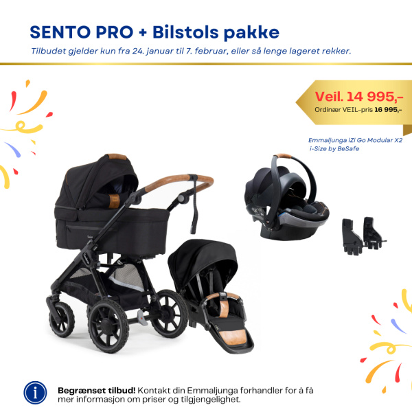 Emmaljunga Sento Pro Flat + Urban Kampanje!