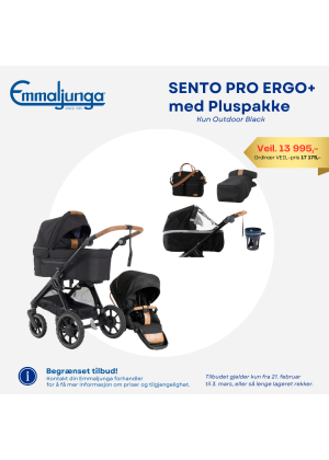 EMMALJUNGA KAMPANJE. SENTO PRO ERGO+ OUTDOOR BLACK