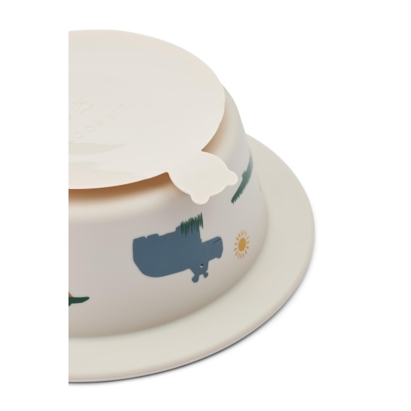 Liewood   Peony Printed Suction Bowl 2-Pack - Bilde 2