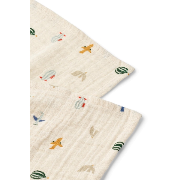 Liewood   Lewis Muslin Cloth 2-Pack - Bilde 2
