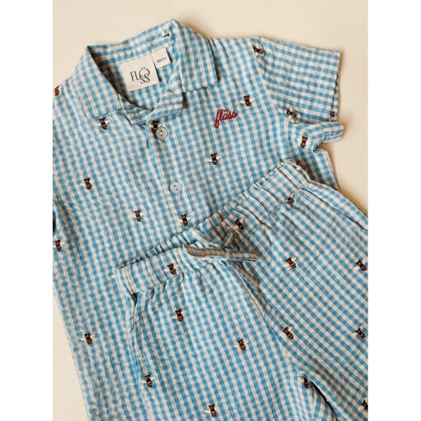 Floss Oliver SS Shirt, Blå - Bilde 2
