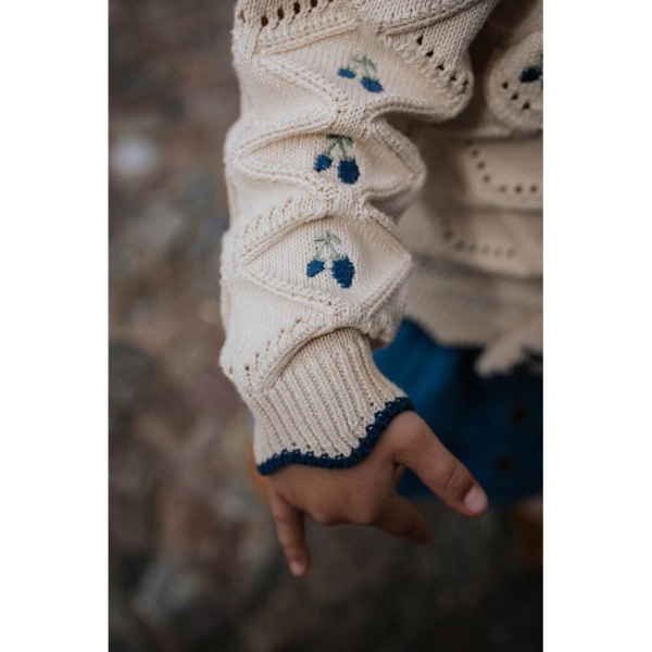 Fliink MELA RUFFLE CARDIGAN, SANDSHELL - Bilde 4
