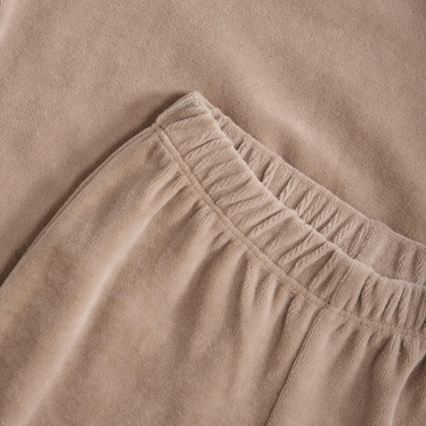 Fixoni Velour Set, Beige - Bilde 3