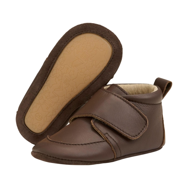 En Fant Baby Leather slippers, Brown - Bilde 3
