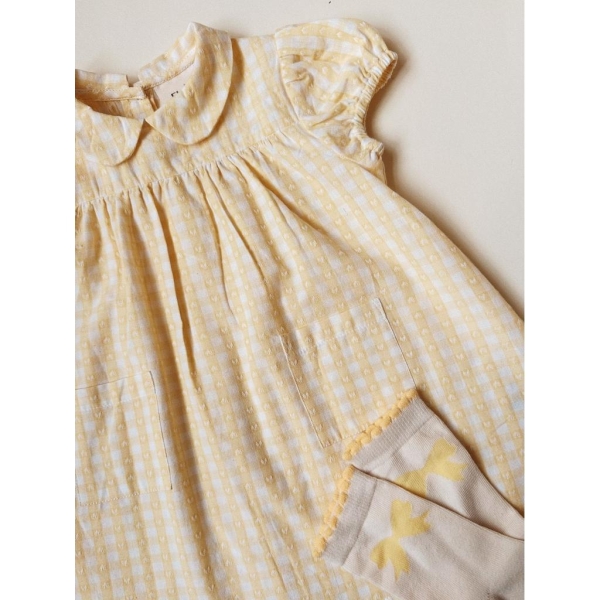 Floss Olivia SS Dress. Gul - Bilde 3