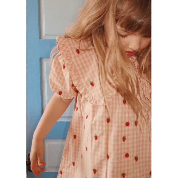 Floss Dolly SS Dress, Rosa - Bilde 3