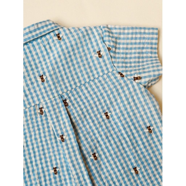 Floss Oliver SS Shirt, Blå - Bilde 3