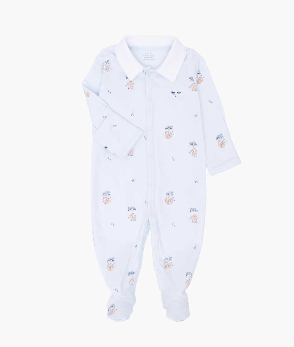 Livly Giraffe Remi Footie, Blue