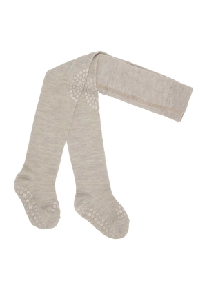 GoBabyGo Crawling tights anti-slip Wool, Sand