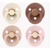 Bibs Colour 4 PACK, Ivory/Blush/Woodchuck/Blossom
