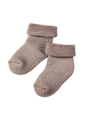 Lillelam Ullsokk Frottè, Beige