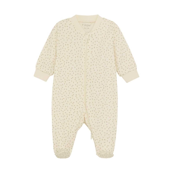 Fixoni Nightsuit w.zipper a. foot, Krem/Beige