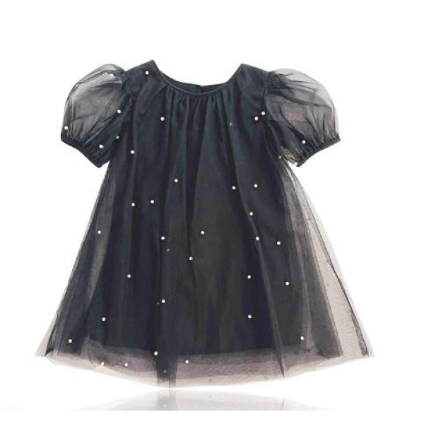 Dolly - Pearl Tulle Puff, Black