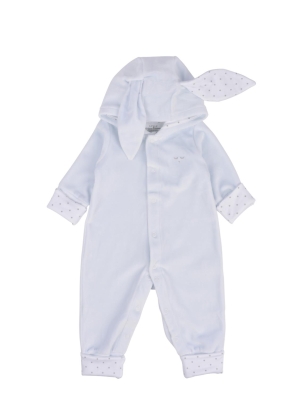 Livly Bunny Coverall Blue Plush, blå heldress