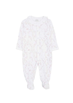Livly Wonderland Ruffled Footie, Pink