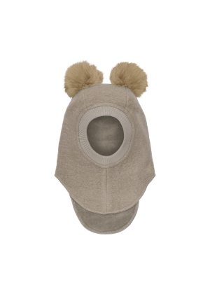 HUTTELIHUT Balaclava Wool Alpaca Pompoms