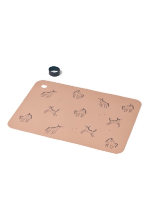 Liewood Jude Printed Placemat, Unicorn / Pale tuscany