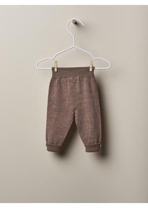 Wedoble Bukse i ull, Beige/Mønster