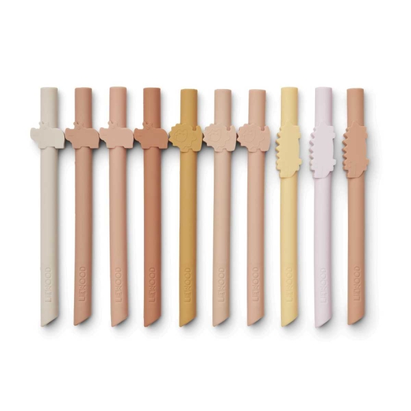 Liewood Badu Straw, Safari/Rose Multimix