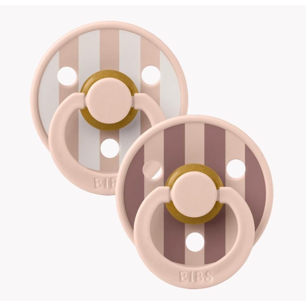 Bibs Colour 2 Pack Pin Latex Block - Blush Mix