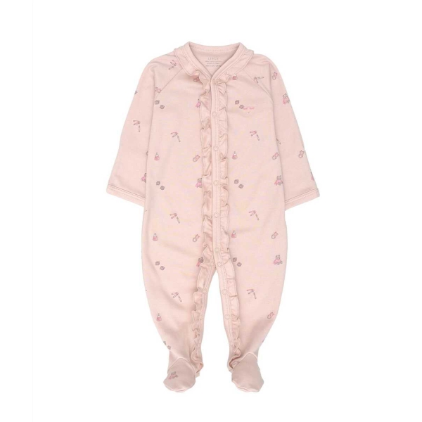 Livly Playroom Sara Ruffled Footie, Pink