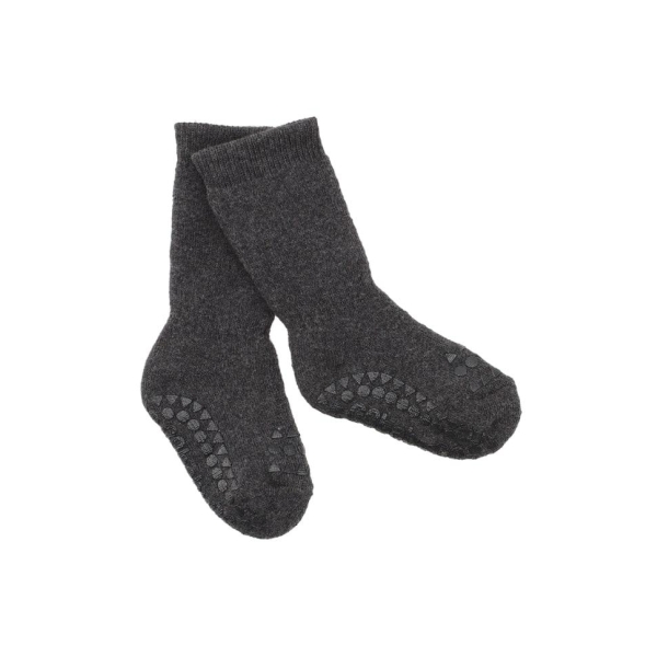 GoBabyGo Non-slip Socks Dark Grey Melange