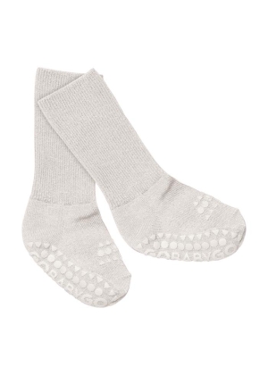 GoBabyGo Non-slip socks Bamboo, Ivory Glitter