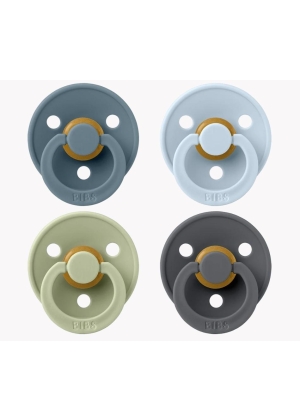 Bibs Colour 4 PACK, Petrol/Sage/Baby Blue/Iron