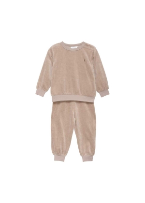 Fixoni Velour Set, Beige