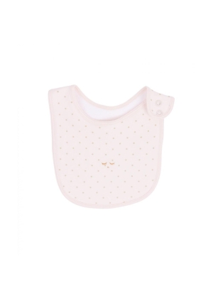 Livly - Saturday Bib pink/gold dots