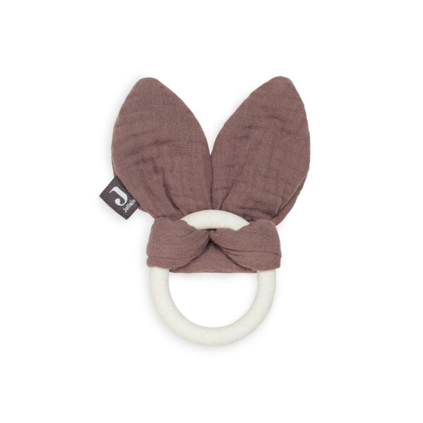Jollein- Bunny ears bitering silikon, chestnut