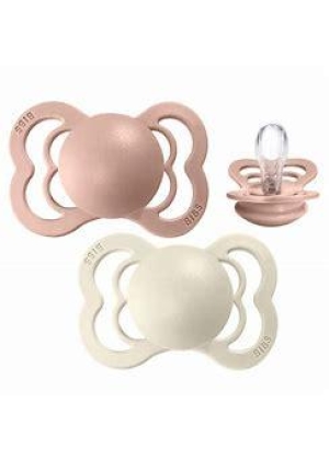 BIBS Couture 2 PACK Ivory/Blush, Silicon